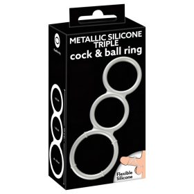 YOU2TOYS Triple Silicone Cock & Ball Ring