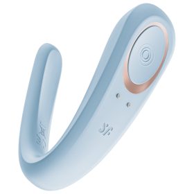 Satisfyer Double Classic - (blue) couples vibrator
