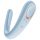Satisfyer Double Classic - (blue) couples vibrator