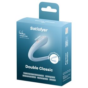 Satisfyer Double Classic - (blue) couples vibrator
