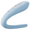Satisfyer Double Classic - (blue) couples vibrator