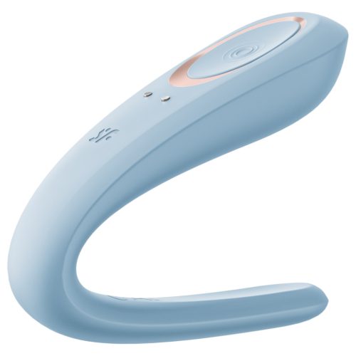 Satisfyer Double Classic - (blue) couples vibrator